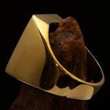 Perfectly crafted Men's Green Griffin Ring Griffon - Solid Brass - BikeRing4u