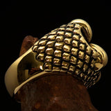 Excellent crafted Men's solid Brass Ring Zombie Denture - BikeRing4u