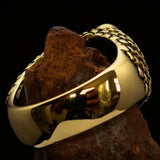 Excellent crafted Men's solid Brass Ring Zombie Denture - BikeRing4u