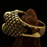 Excellent crafted Men's solid Brass Ring Zombie Denture - BikeRing4u