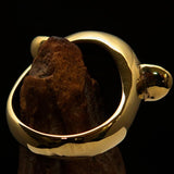 Excellent crafted Men's Teddy Bear Costume Ring - Solid Brass - BikeRing4u