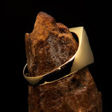 Excellent crafted Men's USSR CCCP Flag Ring Soviet Union - Solid Brass - BikeRing4u