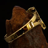 Excellent Crafted Word Ring Party Chick - solid Brass - BikeRing4u