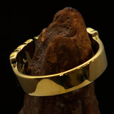 Excellent Crafted Men's one Word Revenge Ring - solid Brass - BikeRing4u