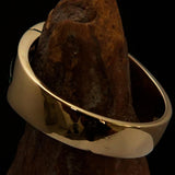 Excellent Crafted green Men's Fleur de Lis Ring - solid Brass - BikeRing4u
