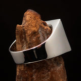Excellent crafted Men's Ring red All seeing Udjat Eye of Ra - Sterling Silver - BikeRing4u