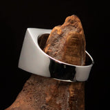 Excellent crafted Men's Ring red All seeing Udjat Eye of Ra - Sterling Silver - BikeRing4u