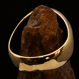 Excellent crafted Men's Winter Ring Green Snowflake - solid Brass - BikeRing4u