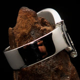 Excellent crafted mirror polished Men's Birth of Death Skeleton Ring - Sterling Silver - BikeRing4u