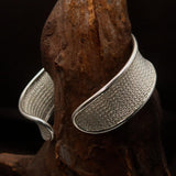 Excellent handcrafted woven Sterling Silver Bracelet Bangle - BikeRing4u