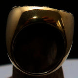 Excellent crafted Men's Russian Eagle Seal Ring - Solid Brass - BikeRing4u