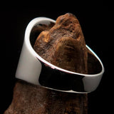 Excellent crafted Men's Hammer and Sickle Crest Ring Blue - Sterling Silver - BikeRing4u