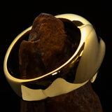 Excellent crafted Men's Zombie Denture Ring - Solid Brass - BikeRing4u