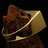 Perfectly crafted Men's Flag Ring United States of Communist - Solid Brass - BikeRing4u