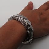 Stunning handcrafted Sterling Silver Dragon Bracelet - BikeRing4u