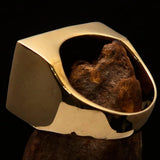 Perfectly crafted Men's Eureka Flag Ring Australian Rebel - solid Brass - BikeRing4u