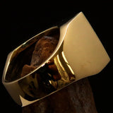 Perfectly crafted Men's Ring Flag of Greece - Solid Brass - BikeRing4u