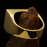 Perfectly crafted Men's Ring Flag of Canada - Solid Brass - BikeRing4u