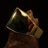 Perfectly crafted Men's Ring Flag of Canada - Solid Brass - BikeRing4u