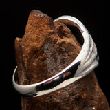 Men's Sterling Silver ancient Corinthian Ring Greek Goddess Athena - BikeRing4u