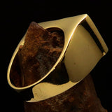 Perfectly crafted Men's Ring National Flag of Georgia - Solid Brass - BikeRing4u