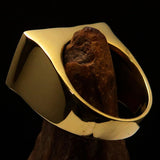 Perfectly crafted Men's Ring National Flag of Georgia - Solid Brass - BikeRing4u