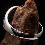 Men's Sterling Silver ancient Roman Coin Men's Ring Antonius Pius - BikeRing4u