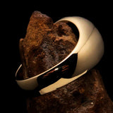 Perfectly crafted domed Men's Zodiac Cancer Ring Black - Solid Brass - BikeRing4u