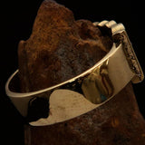 Excellent crafted One Word REBEL Ring - Solid Brass - BikeRing4u