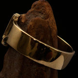 Excellent crafted One Word REBEL Ring - Solid Brass - BikeRing4u