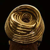 Excellent crafted Men's Retro Circle by Circle Ring - solid Brass - BikeRing4u
