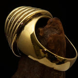 Excellent crafted Men's Retro Circle by Circle Ring - solid Brass - BikeRing4u
