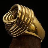 Excellent crafted Men's Retro Circle by Circle Ring - solid Brass - BikeRing4u
