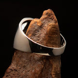 Men's Greek upper case Capital Letter Initial Ring Delta - Sterling Silver - BikeRing4u