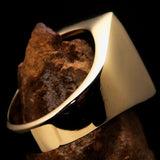 Excellent crafted Men's Joker Ring Black Harlequin - Solid Brass - BikeRing4u