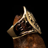 Men's Alexander the Great Tetradrachm Coin Ring - solid Brass - BikeRing4u