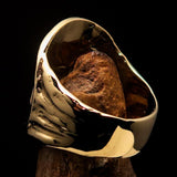 Men's Alexander the Great Tetradrachm Coin Ring - solid Brass - BikeRing4u