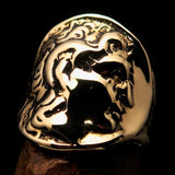Men's Alexander the Great Tetradrachm Coin Ring - solid Brass - BikeRing4u