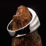 Men's Sterling Silver ancient Greek Tetradrachm Horseman Ring Alexander the Great - BikeRing4u