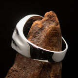 Men's Sterling Silver ancient Greek Tetradrachm Horseman Ring Alexander the Great - BikeRing4u