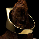 Perfectly crafted Men's Chef Skull Ring Crossed Fork Knife Blue - Solid Brass - BikeRing4u