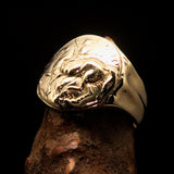 Men's ancient Greek Tetradrachm Horseman Ring Alexander the Great - Brass - BikeRing4u