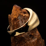 Men's ancient Roman Coin Men's Elephant Ring Antonius Pius - solid Brass - BikeRing4u