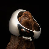 Excellent crafted Men's Currency Ring US Dollar Symbol Red - Sterling Silver - BikeRing4u