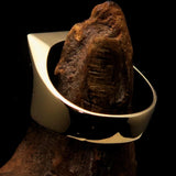 Perfectly crafted Men's Devil Ring Red - Solid Brass - BikeRing4u