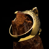 Excellent crafted Men's Biker Werewolf Ring - Solid Brass - BikeRing4u