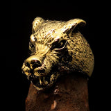 Excellent crafted Men's Biker Werewolf Ring - Solid Brass - BikeRing4u