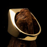 Perfectly crafted Men's Chess Player Ring Black King's Crown - Solid Brass - BikeRing4u