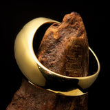 Excellent crafted Men's US Marshall Ring black Star - Solid Brass - BikeRing4u