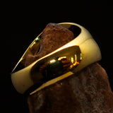 Men's Ring Cannabis Leaf Marihuana Marijuana Medical Weed Symbol Red - BikeRing4u